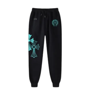 Blue Triple Cross Chrome Hearts Sweatpants