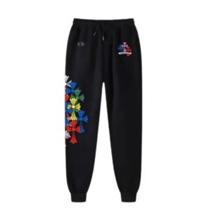Chrome Hearts Multicolour Cross Logo Sweatpants