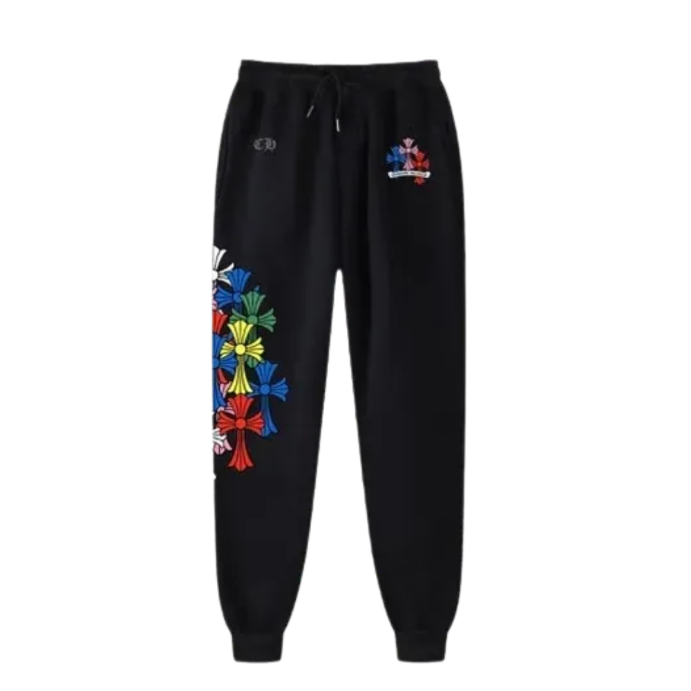 Chrome Hearts Multicolour Cross Logo Sweatpants